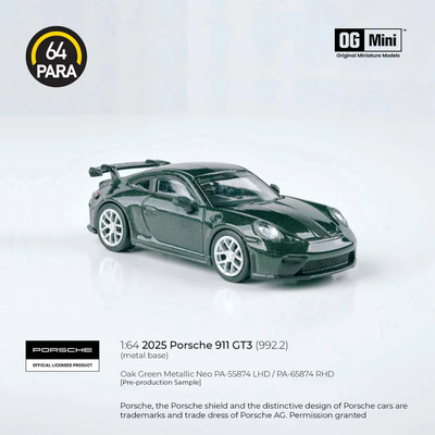 *PRE-ORDER* Porsche 911 GT3 2025, 1:64 Scale