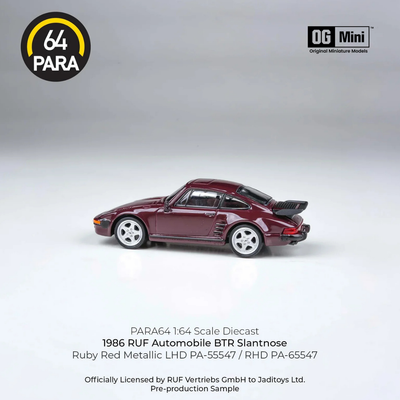 *PRE-ORDER* RUF Automobile BTR Slantnose 1986, 1:64 Scale