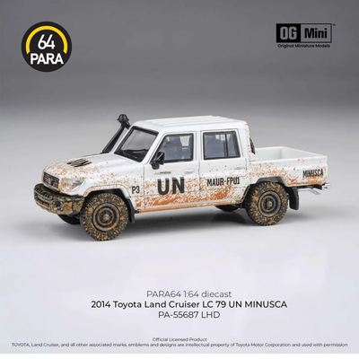 *PRE-ORDER* Toyota Land Cruiser LC79 UN MINUSCA 2014, 1:64 Scale