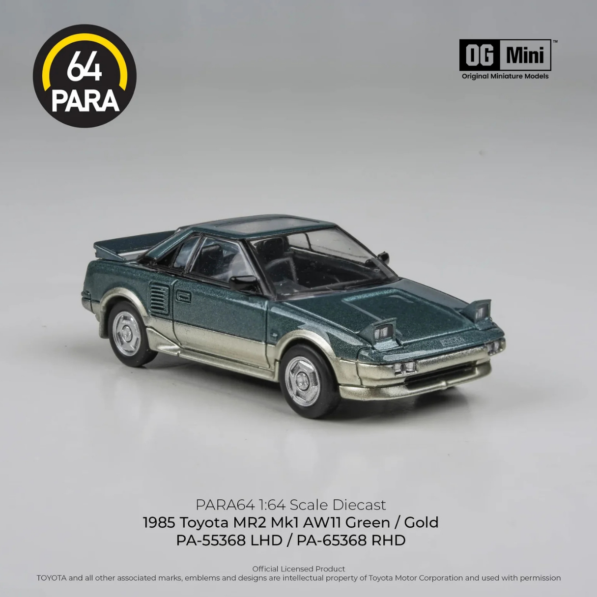 *PRE-ORDER* Toyota MR2 MK1 LHD 1985, 1:64 Scale