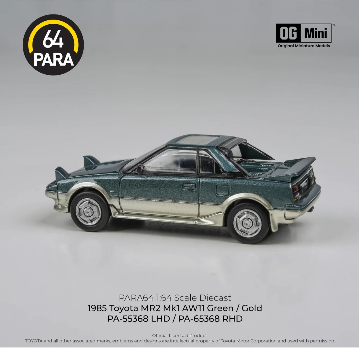 *PRE-ORDER* Toyota MR2 MK1 LHD 1985, 1:64 Scale
