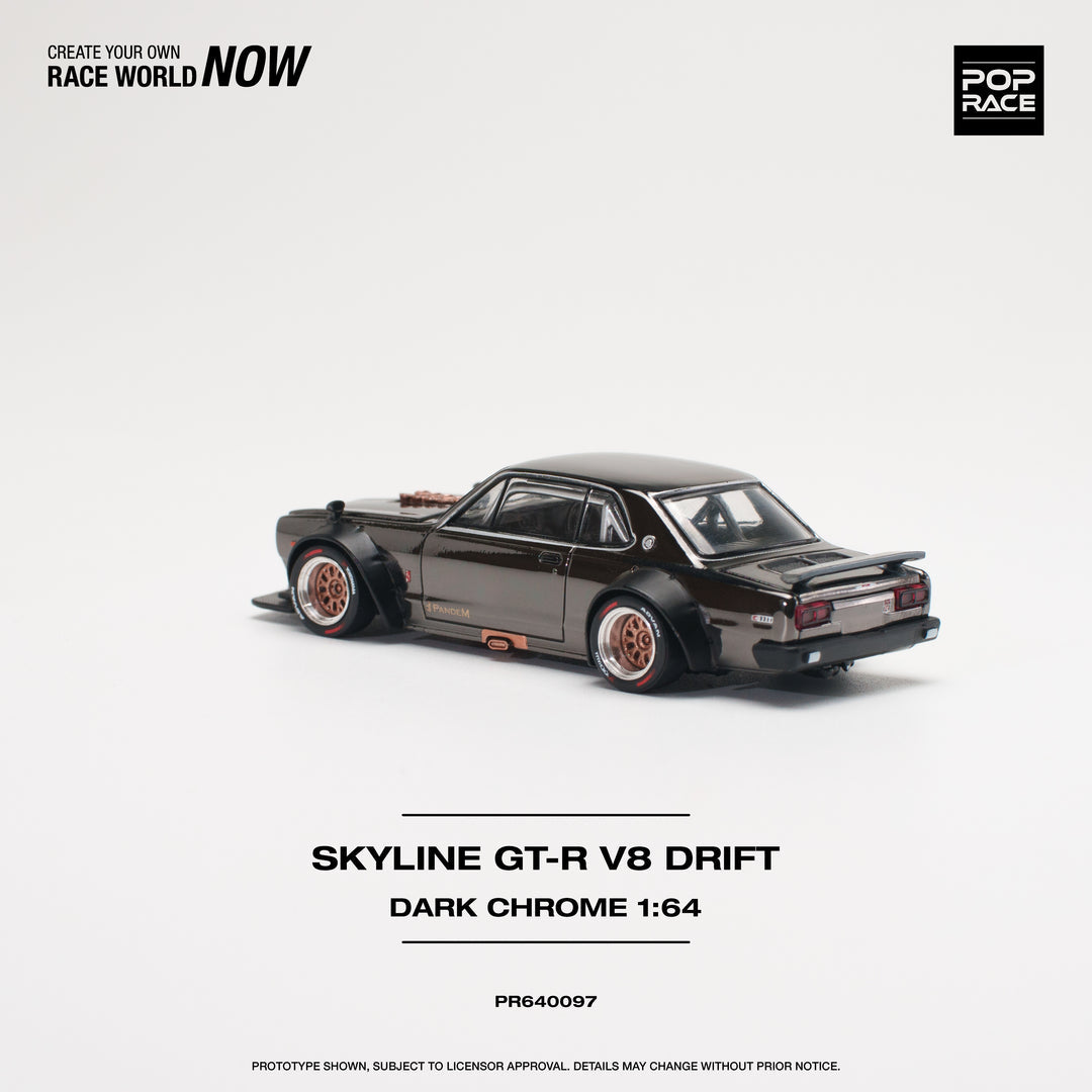Skyline GTR V8 Drift Black Chrome | Pop Race