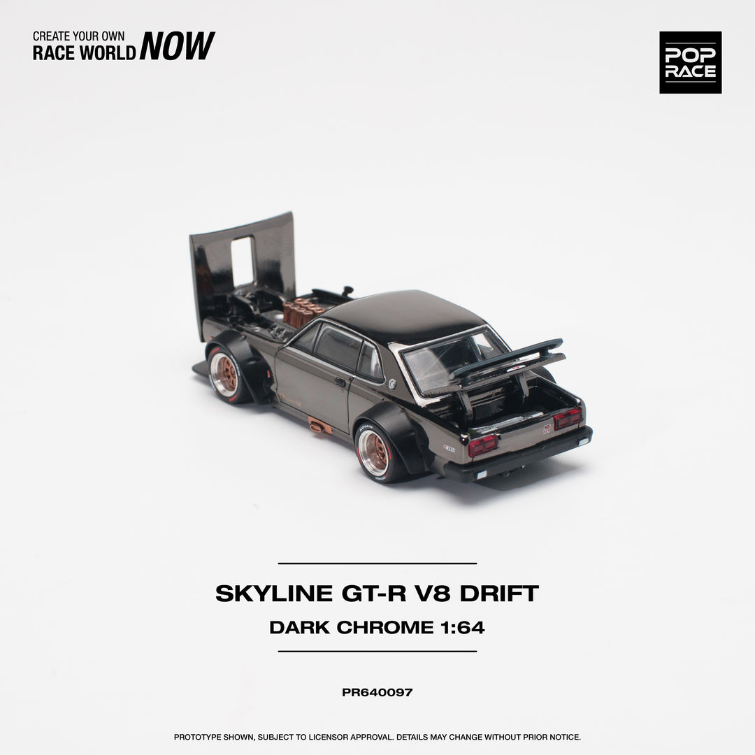 Skyline GTR V8 Drift Black Chrome | Pop Race