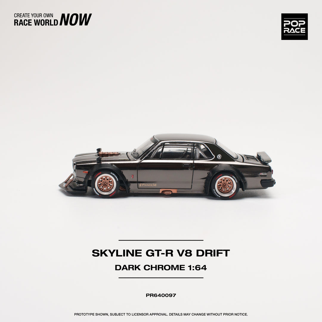 Skyline GTR V8 Drift Black Chrome | Pop Race